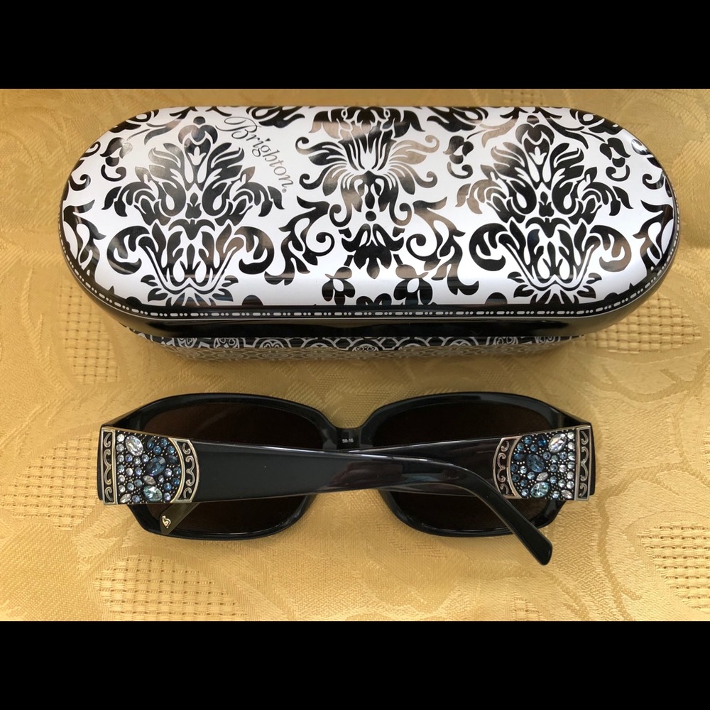 Brighton Black Crystal Voyage Sunglasses